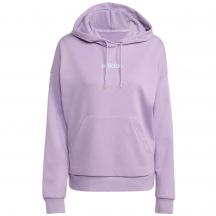 Women's adidas Essentials Linear French Terry Hoodie Purple JY0036