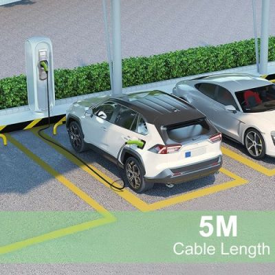 4. Qoltec 52472 Electric Vehicle Charging Cable Black Type 2 5 m