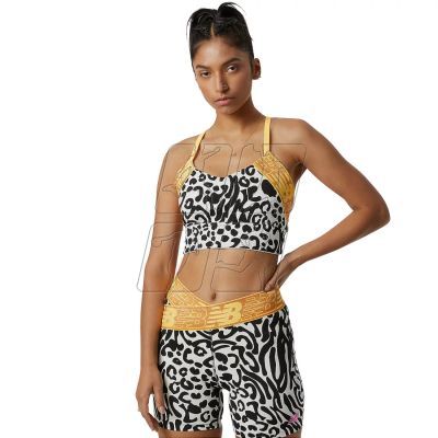 New Balance Relentless Printed Crop Bra W WB21176BKW sports bra