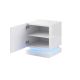 2. QIU bedside table 2 pcs. 46x41.5xH53 glossy white/glossy white
