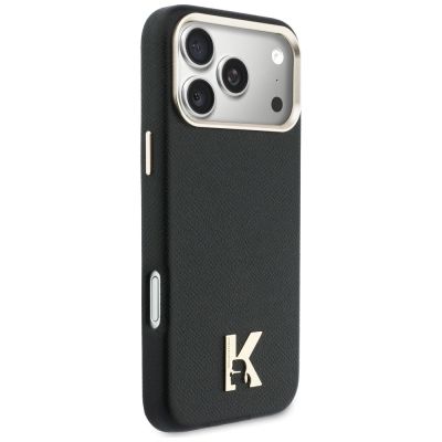 4. Karl Lagerfeld Karl Head Logo MagSafe Case for iPhone 17 Pro Max - Black