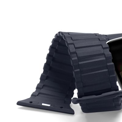 5. Dux Ducis Strap (Armor Version) Apple Watch Ultra, SE, 9, 8, 7, 6, 5, 4, 3, 2, 1 (49, 45, 44, 42 mm) Silicone Magnetic Band Bracelet Blue