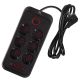 2. MACLEAN POWER STRIP, EXTENSION CORD 6 OUTLETS + 4XUSB, 110-240V AC 50/60HZ, 2.1A MAX 2500W, 1.5M, BLACK MCE389 B