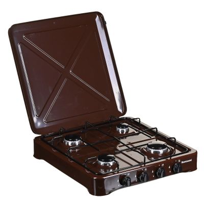 5. Ravanson K-04BR 4-burner adjustable gas stove (brown)
