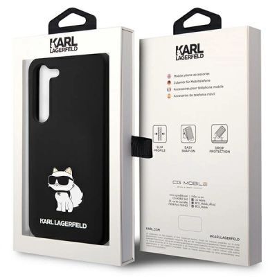 8. Karl Lagerfeld Silicone Choupette case for Samsung Galaxy S24 - black