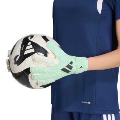 7. adidas Copa Club Kids' Goalkeeper Gloves Mint and White KE9735