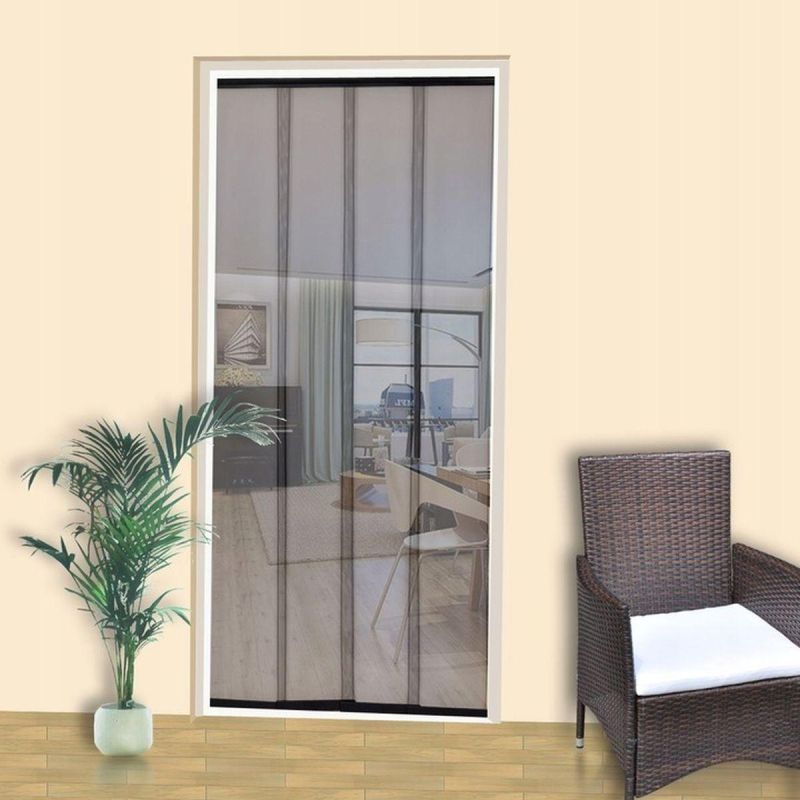 38. DOOR MOSQUITO NET 100X220 SLAT POLYESTER + VELCRO TAPE