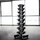 7. STR36 VERTICAL SEMI COMMERCIAL HMS WEIGHT AND DUMBBELL RACK