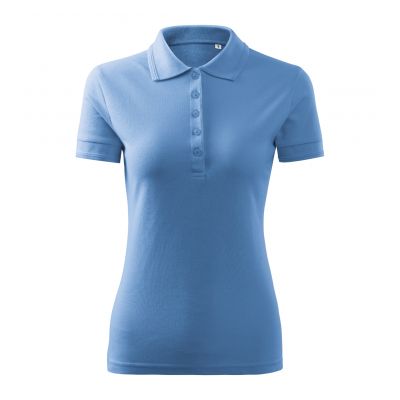 2. Women's Pique Polo Free Polo Shirt (Blue)