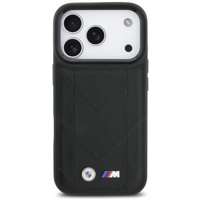 3. BMW M Quilted Logo MagSafe Case for iPhone 17 Pro - Black