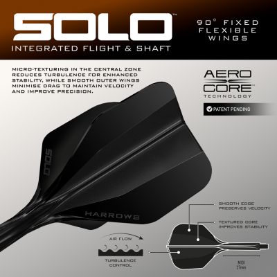 5. Harrows TOLFRAM TRINITY 97% steeltip darts