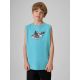 Boy's regular sleeveless T-shirt with print 4F 4FJRSS26TSLEM354-047S