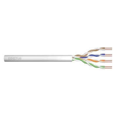 DIGITUS installation cable cat.5e, U/UTP, Dca, AWG24/1, LSOH, 500m, gray, reel