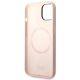 7. Karl Lagerfeld Silicone Karl's Head MagSafe Case for iPhone 14 Plus - Light Pink