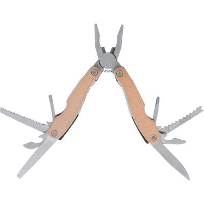 9. SURVIVAL TOURIST KIT 16-IN-1 COMBINATION PLIERS WOODEN