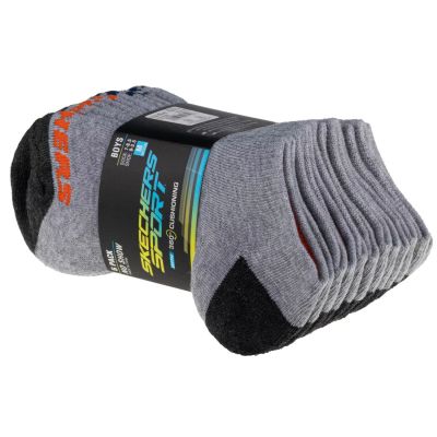 4. Skechers 6pk No Show Socks S108264-GRY