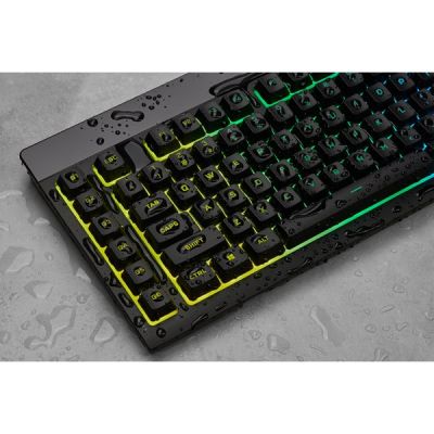 8. Corsair | Rubber Dome | K55 RGB PRO | Gaming Keyboard | Gaming Keyboard | RGB LED Light | United States | Wired | Black
