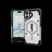 UAG Pathfinder Clear MagSafe Case for iPhone 17 - White and Gray