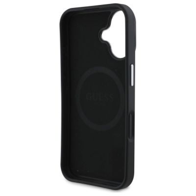 7. Guess Grained Triangle MagSafe case for iPhone 16 - black