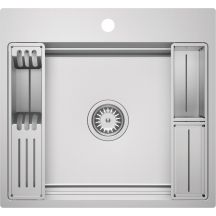 Single-bowl steel sink