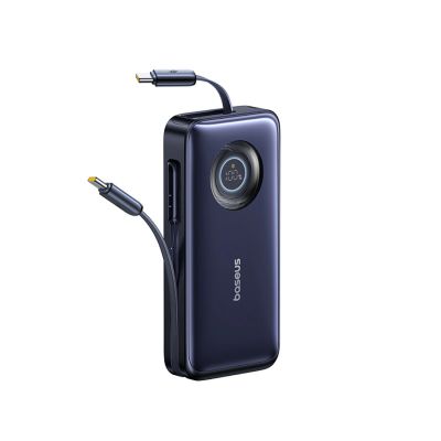 6. Baseus EnerCore CR11 20000mAh 100W Power Bank with Retractable USB-C Cable - Black