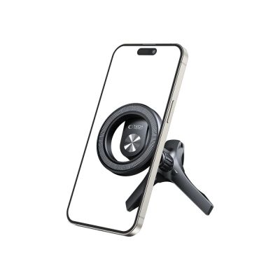 2. Tech-Protect N53 Car Air Vent Holder with MagSafe Rings - Black
