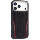 2. Audi R8 Genuine Leather MagSafe Case for iPhone 17 Pro Max - Black and Red