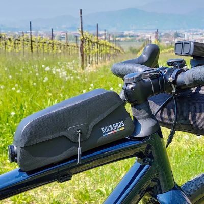 14. Rockbros AS-134 ROAD TO SKY 0.9L Frame Bag Waterproof - Black