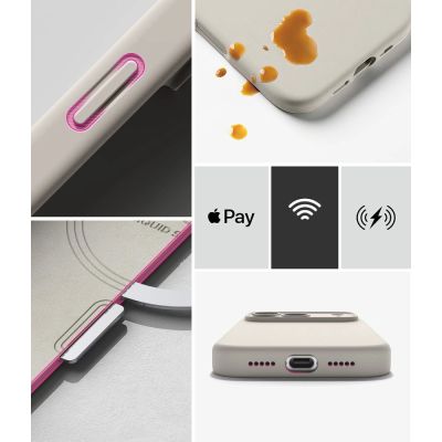 8. Ringke Silicone MagSafe Case for iPhone 18 Pro - Beige