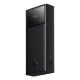 Baseus Star-Lord 20000mAh 30W Powerbank with Display and Baseus Simple USB-A - USB-C 3A 30cm Cable - Black