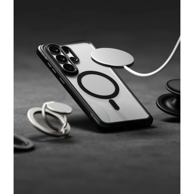 8. Ringke Fusion Bold Magnetic MagSafe Case for Samsung Galaxy S26 Ultra - Clear Black