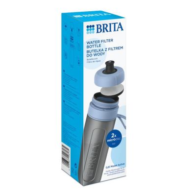 14. Brita Active Filter Bottle Pastel Blue 2 Discs