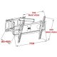 6. ART AR-52 TV wall mount (wall-mounted; 30" - 70"; max. 60kg)