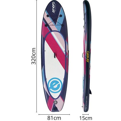 21. SET - ENERO INFLATABLE SUP BOARD 320x81x15CM PURPLE