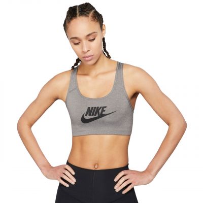 Nike Futura Swoosh Sports Bra Gray 899370 091