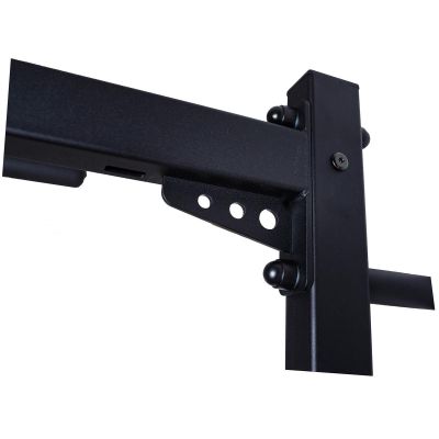 18. WOODEN AND METAL GYMNASTIC WALL BAR WITH METAL BAR BENCHK 721B