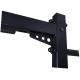 18. WOODEN AND METAL GYMNASTIC WALL BAR WITH METAL BAR BENCHK 721B