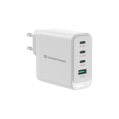 Conceptronic ALTHEA22W100 Mobile Device Charger Universal White AC Fast Charging Internal