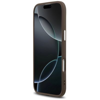 5. Guess 4G Triangle Logo MagSafe case for iPhone Air - brown