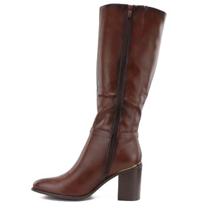 3. Women’s Brown Block-Heel Boots Sergio Leone KZ-08