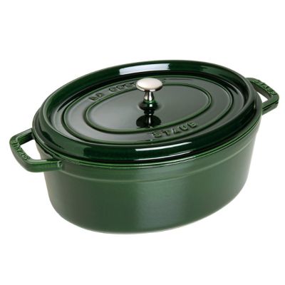 Oval cast iron pot STAUB 40509-365-0 – green, 5.5 l