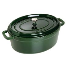 Oval cast iron pot STAUB 40509-365-0 – green, 5.5 l