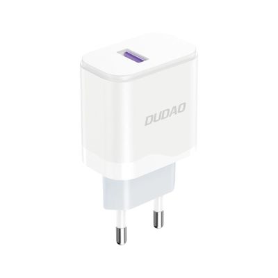 2. Dudao A20EU USB-A 18W wall charger - white + USB-A - USB-C cable