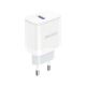 2. Dudao A20EU USB-A 18W wall charger - white + USB-A - USB-C cable