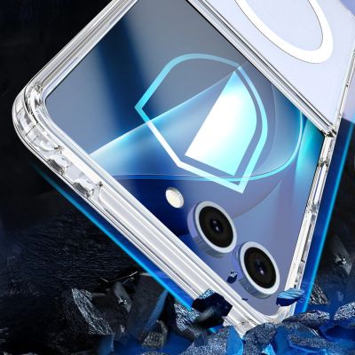 4. 3mk Armor MagCase for Samsung Galaxy Z Flip 7 - Transparent