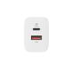 3. Silicon Power QM16 Boost Charger 20W Travel Wall Charger EU/US/UK/AU Plugs 1xUSB-A 1xUSB-C