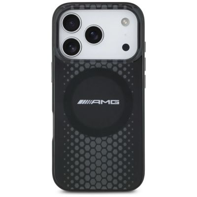 3. AMG Double Layer Transparent Graphics MagSafe Case for iPhone 17 Pro - Black