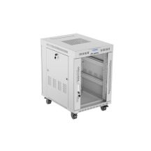 19" 15U 600x800 gray glass door LCD installation rack cabinet Lanberg (Flat Pack) V2