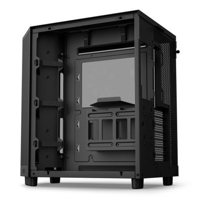 8. NZXT H6 FLOW RGB MIDI TOWER COMPUTER CASE WITH WINDOW BLACK