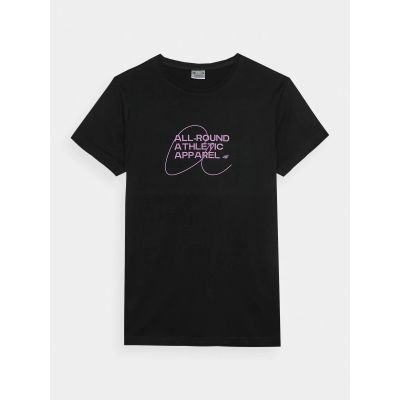 3. Women's slim T-shirt with print 4F 4FRSS24TTSHF2499-20S